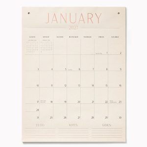 2027 Paper Source Tall On The Wall Calendar