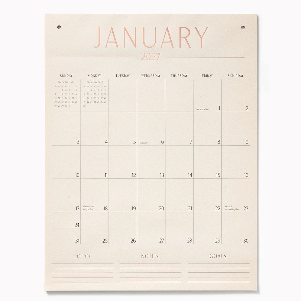 2027 Paper Source Tall On The Wall Calendar