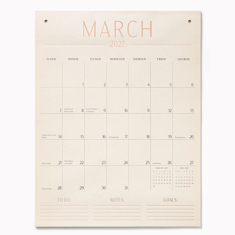 2027 Paper Source Tall On The Wall Calendar - Image 3