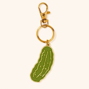 Enamel Keychain & Bag Charm - Pickle