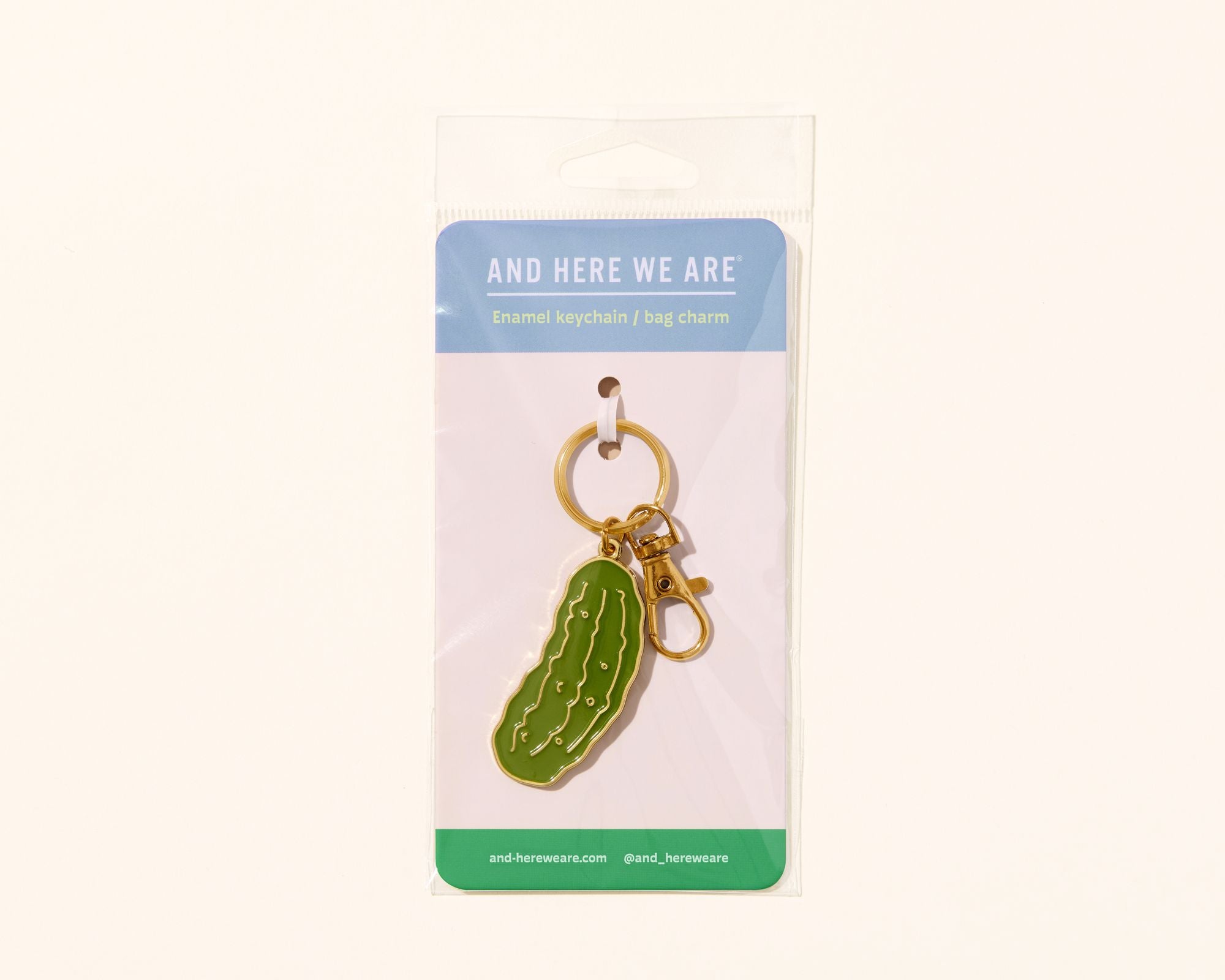 Enamel Keychain & Bag Charm - Pickle - Image 3
