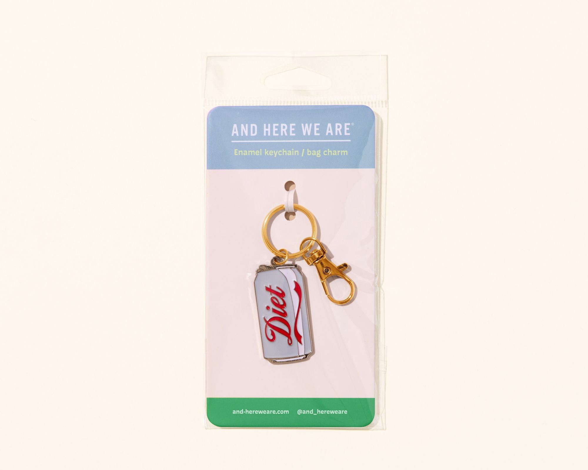 Enamel Keychain & Bag Charm - Diet Soda - Image 3