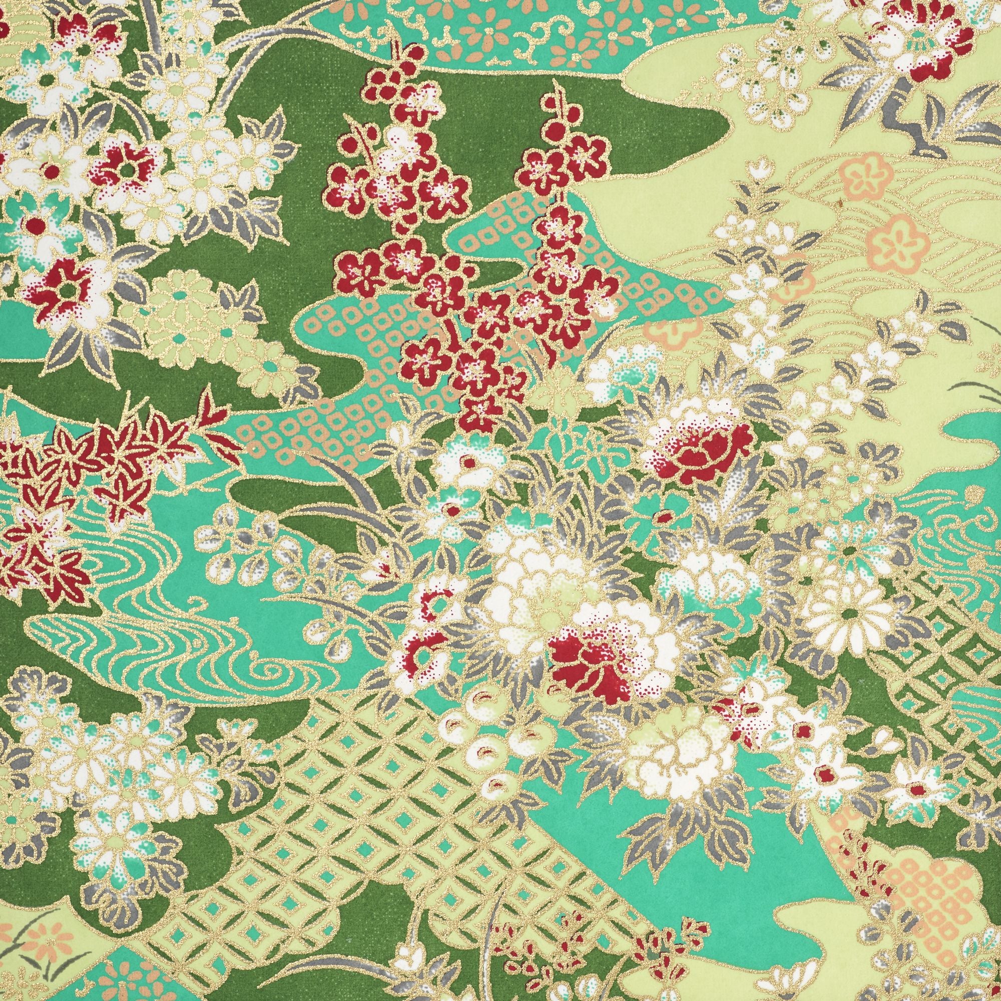 Turquoise Floral Heritage Notebook - Image 4