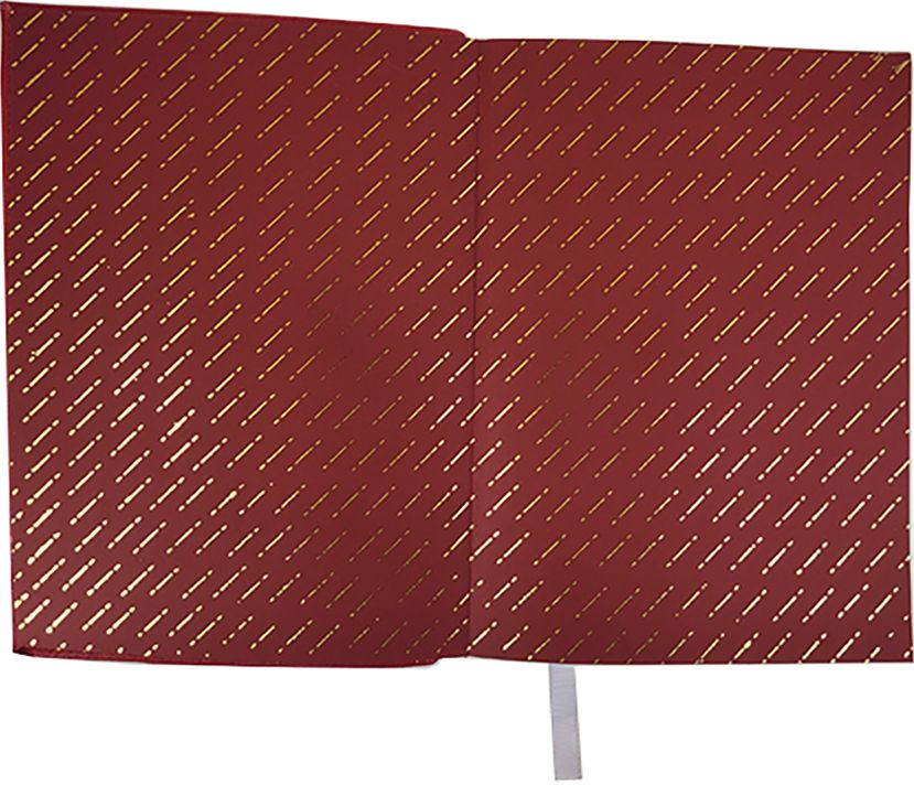 Red Dahlia Woven Leather Journal - Image 3