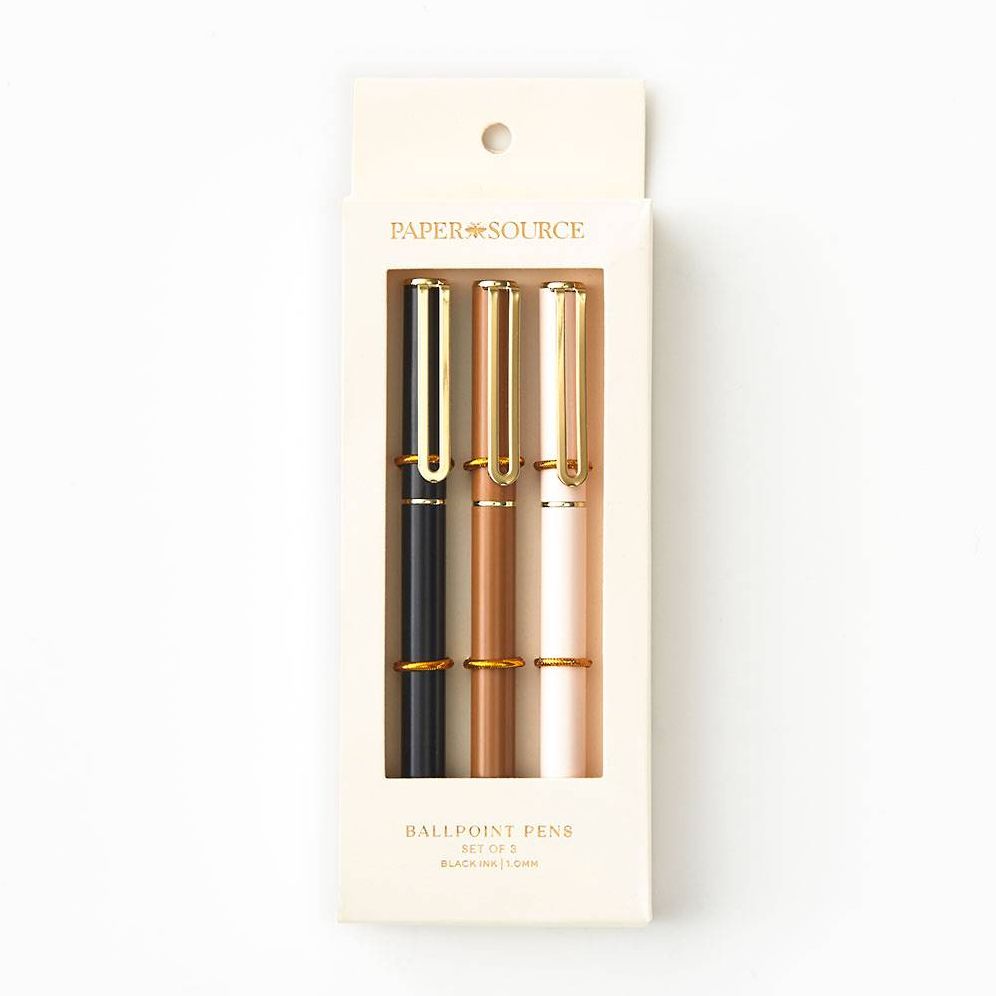 PS Collection Neutral Metal Ballpoint Cap Pen S/3 - Image 3