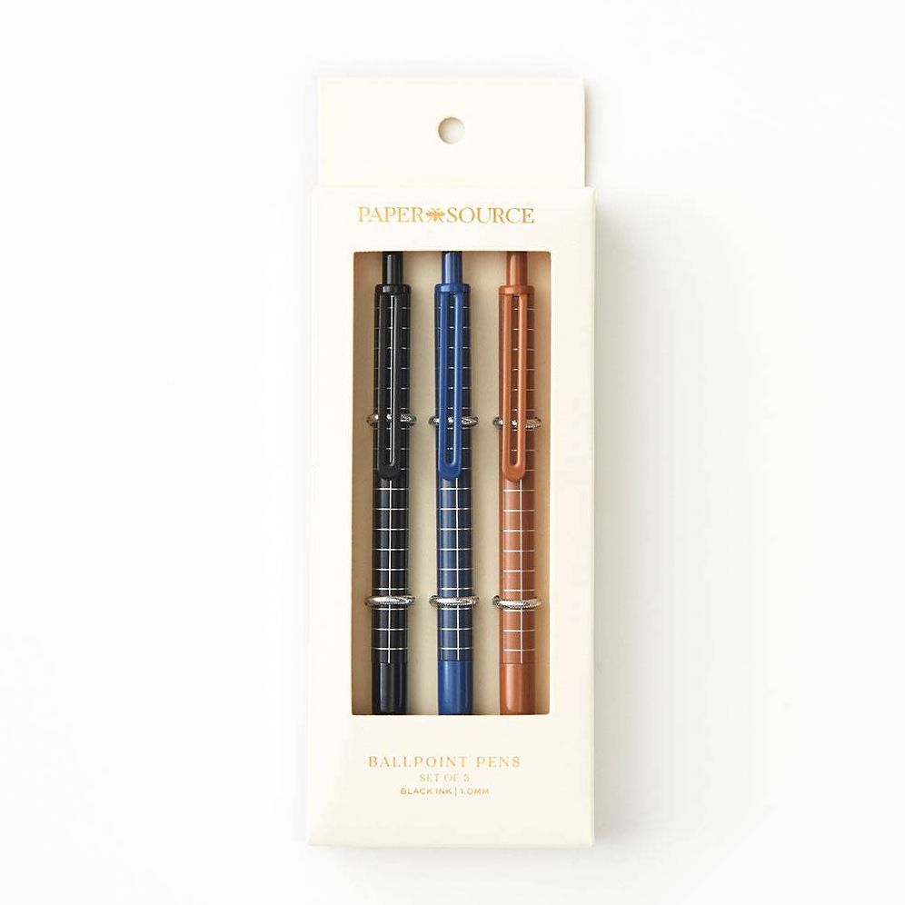 PS Collection Handsome Grid Ballpoint Pen S/3 - Image 4