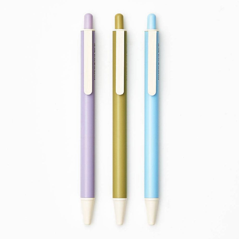 PS Collection Matte Pastel Ballpoint Gel Pen S/3