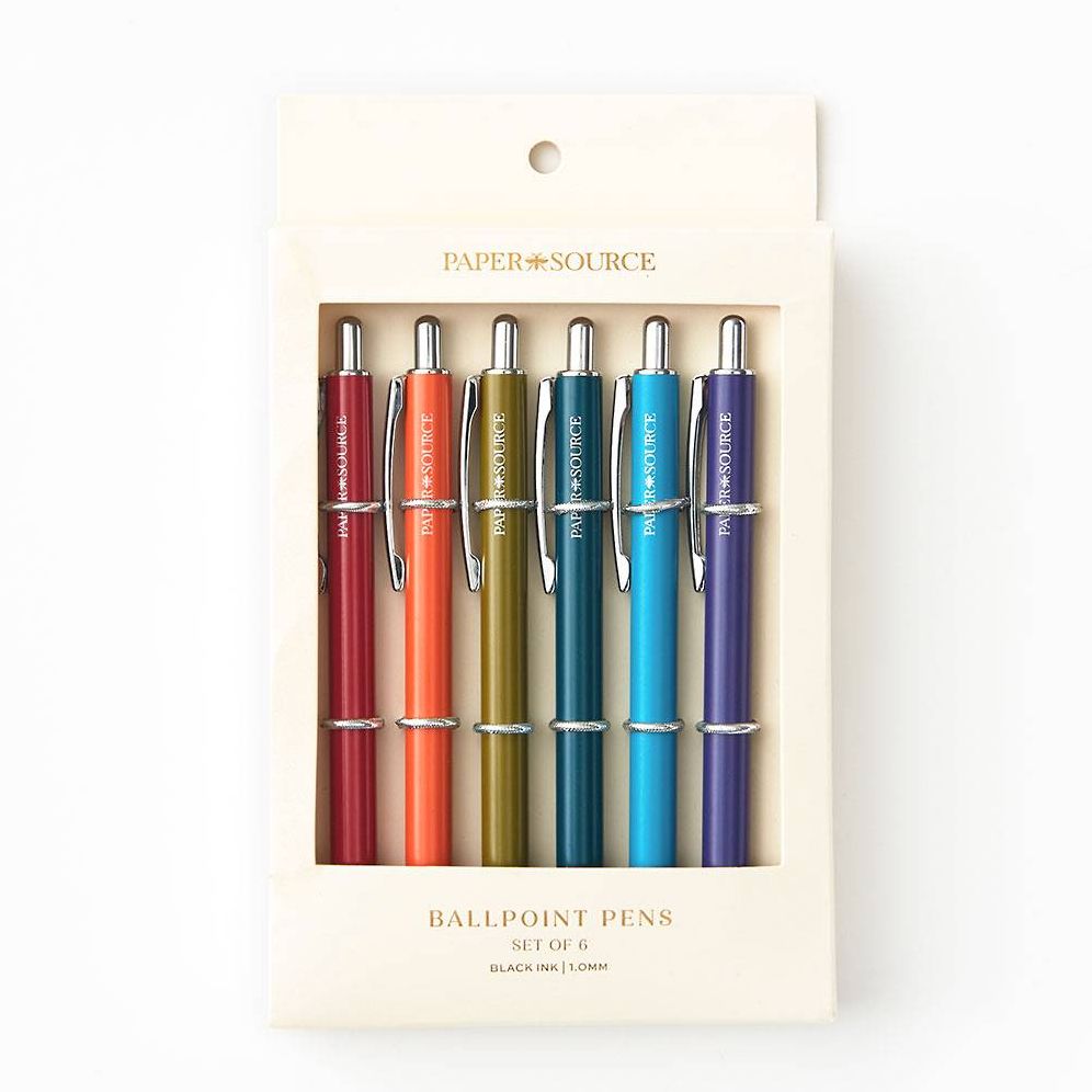 PS Collection Matte Jewel Rounded Ballpoint Pen S/6 - Image 2