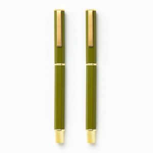 Paper Wasp Olive Ballpoint Pen S/2 - Limited Edition