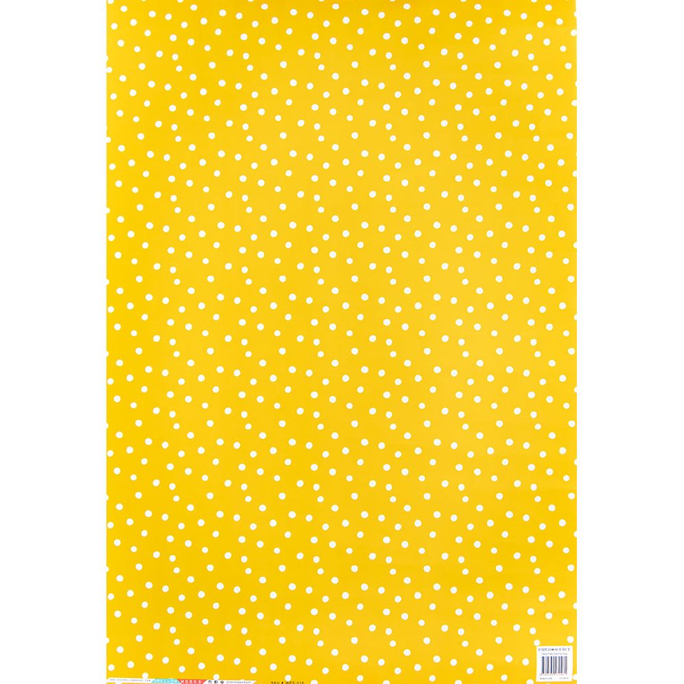 Yellow Polka Dots Flat Wrap - Image 2