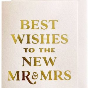 Best Wishes Mr & Mrs Wedding Card