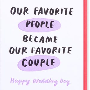 Favorite Couple Wedding Card