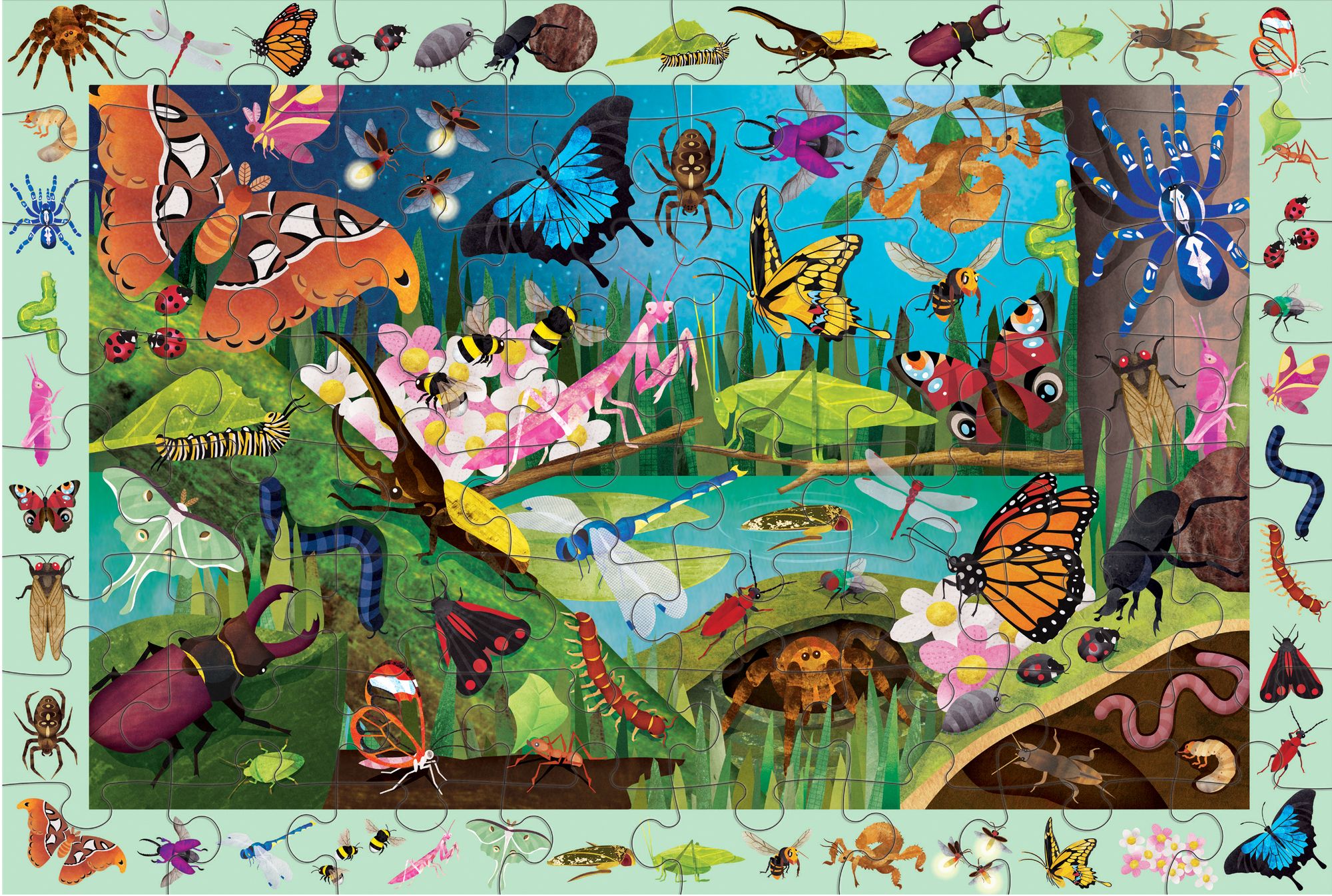Bugs & Butterflies 64 Piece Search & Find Puzzle - Image 2