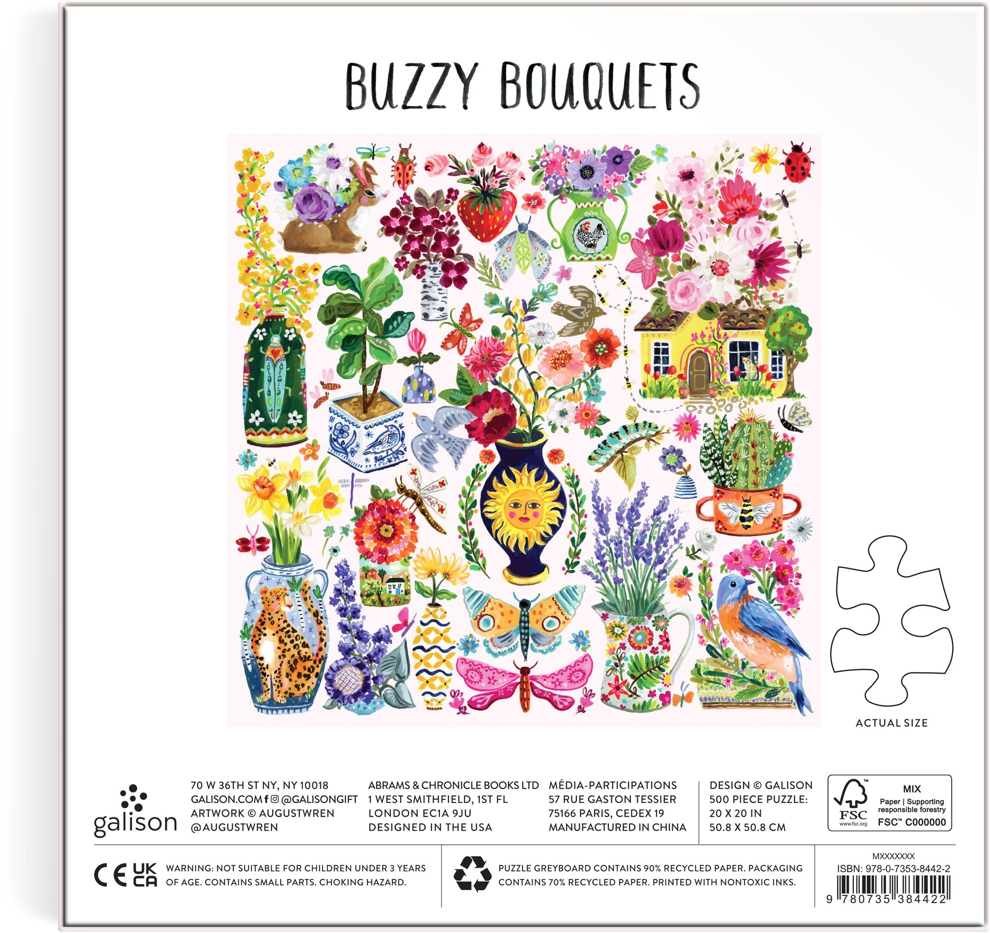 Buzzy Bouquets 500 Piece Puzzle - Image 5