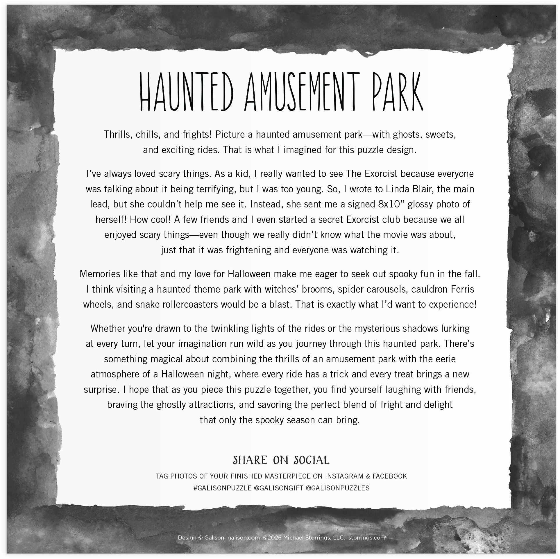 Michael Storrings Haunted Amusement Park 500 Piece Puzzle - Image 5