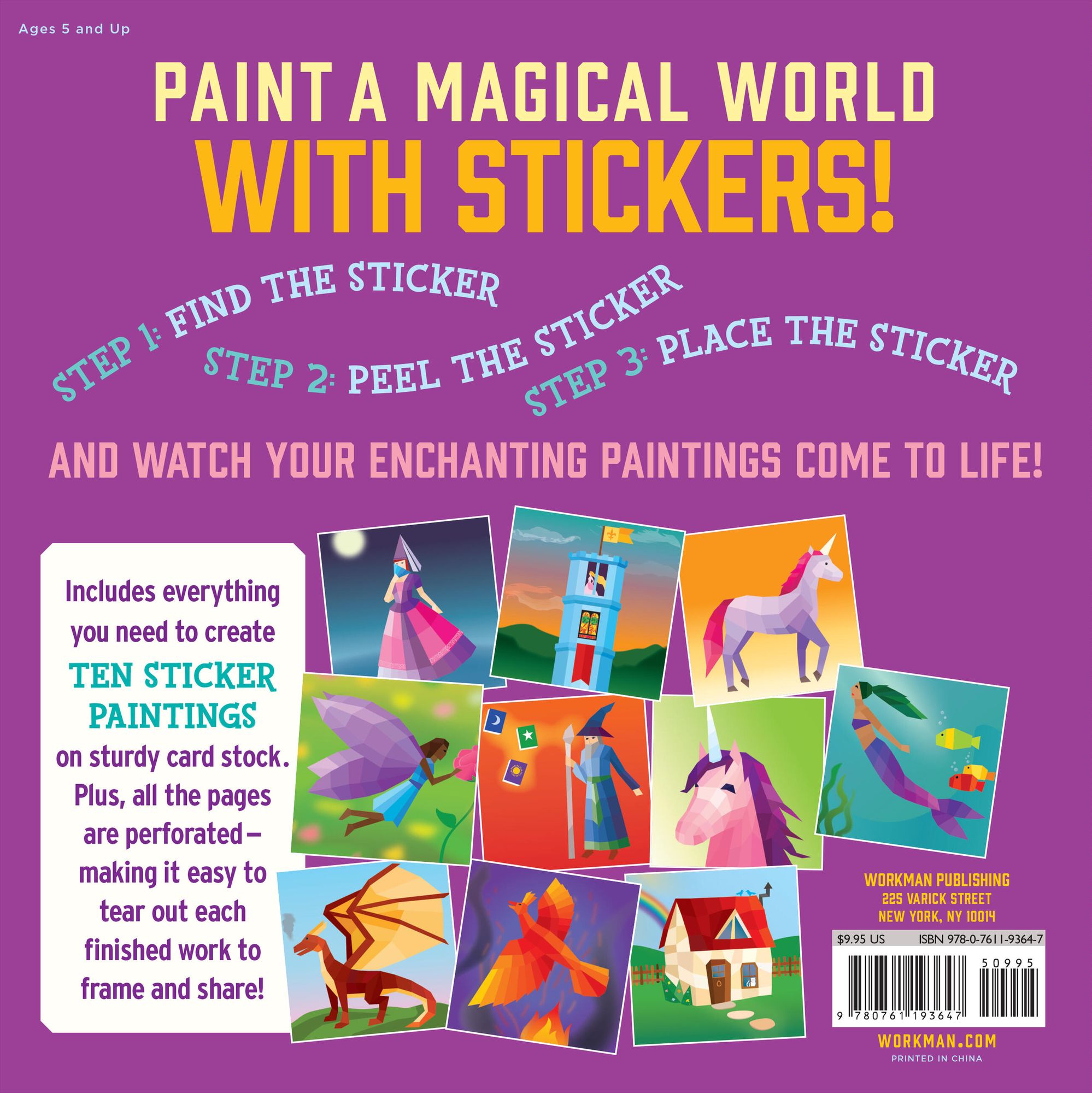 Unicorns & Magic (Paint by Sticker Kids Series) - Image 25