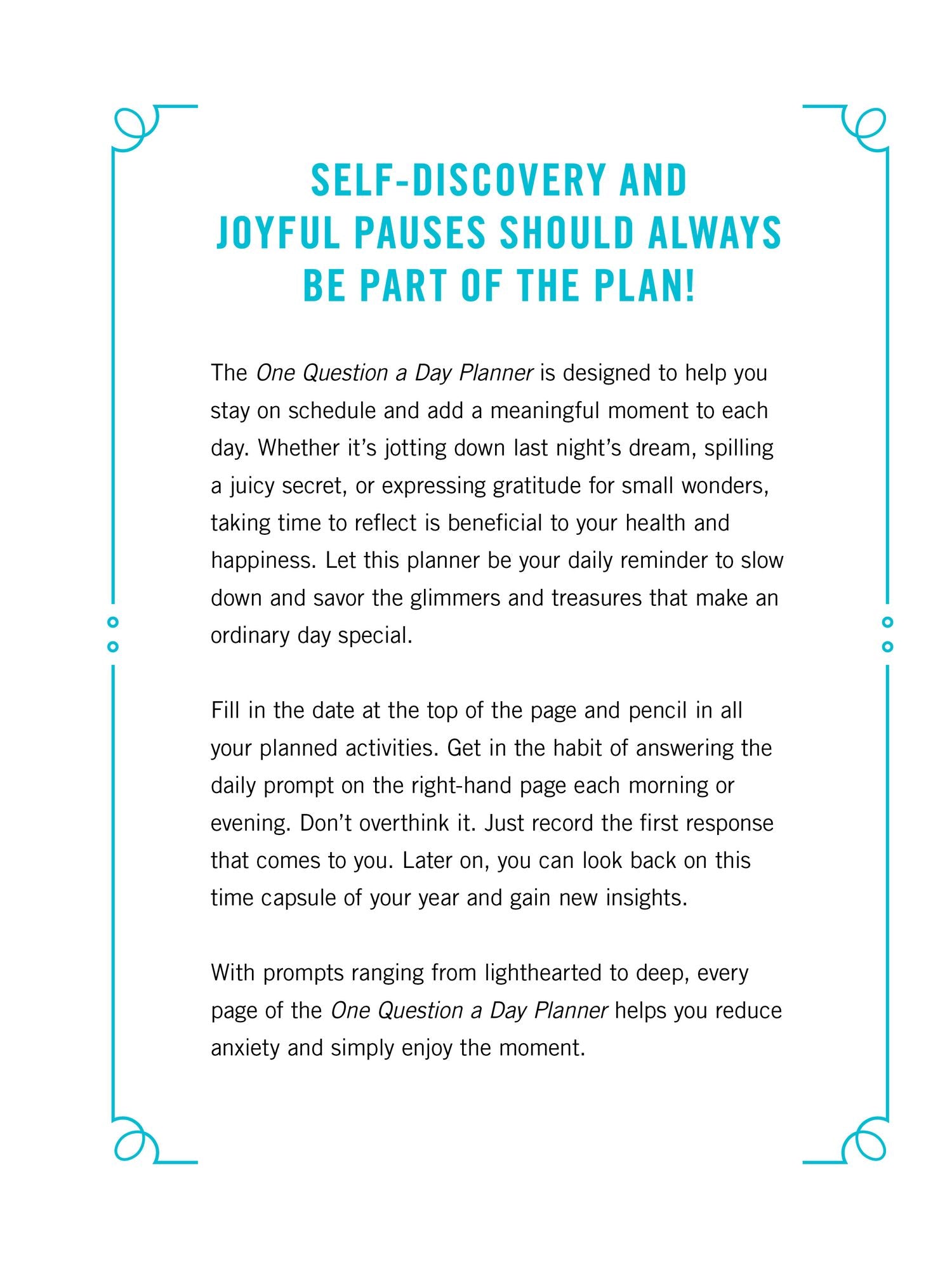 One Question a Day Weekly Planner: 365 Prompts for a Meaningful Year - Image 2