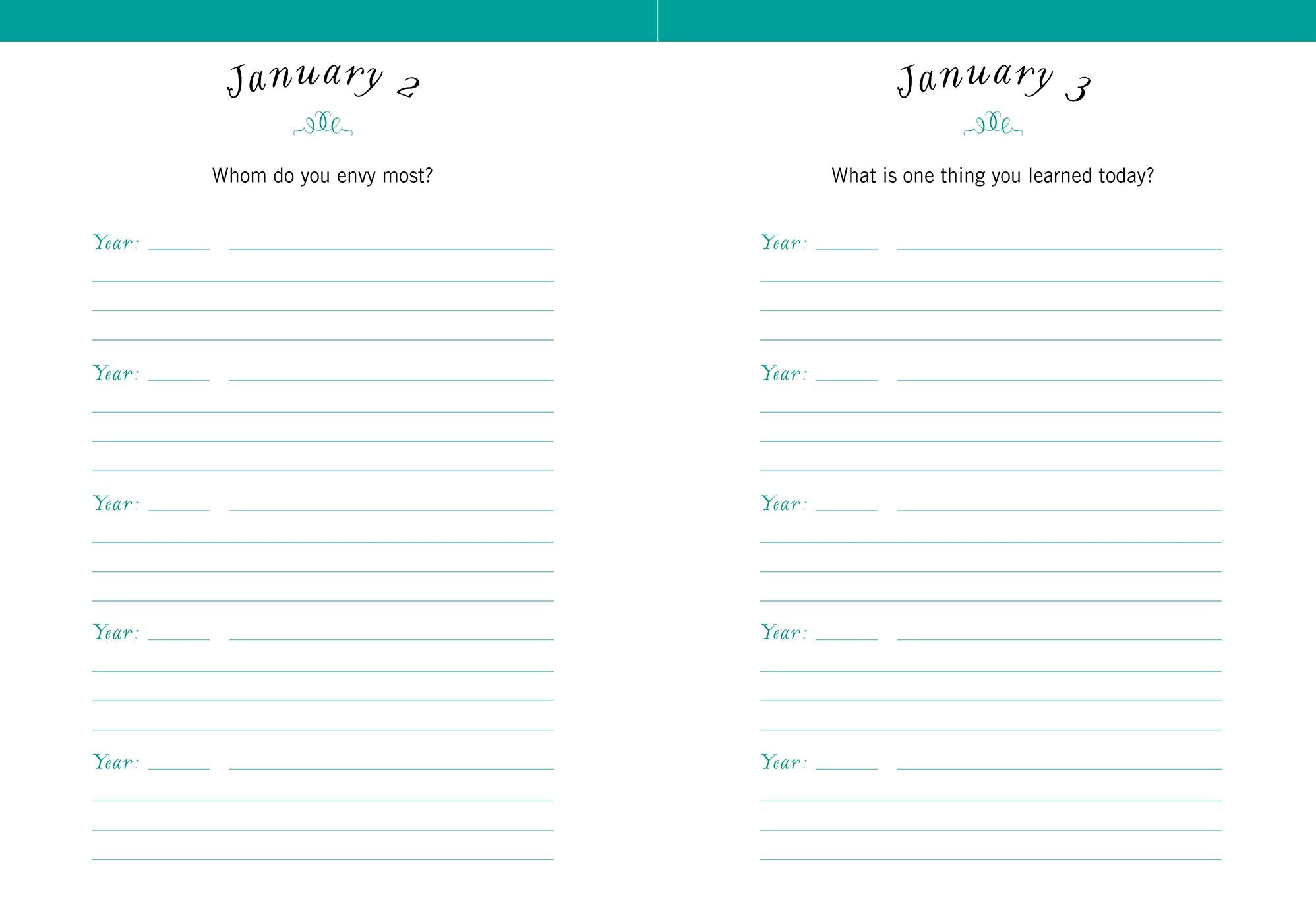 One Question a Day (Floral): A Five-Year Journal - Image 2