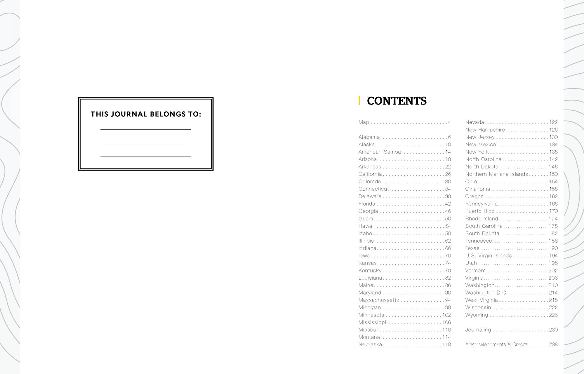 50 States. 5.000 Ideas Journal - Image 2