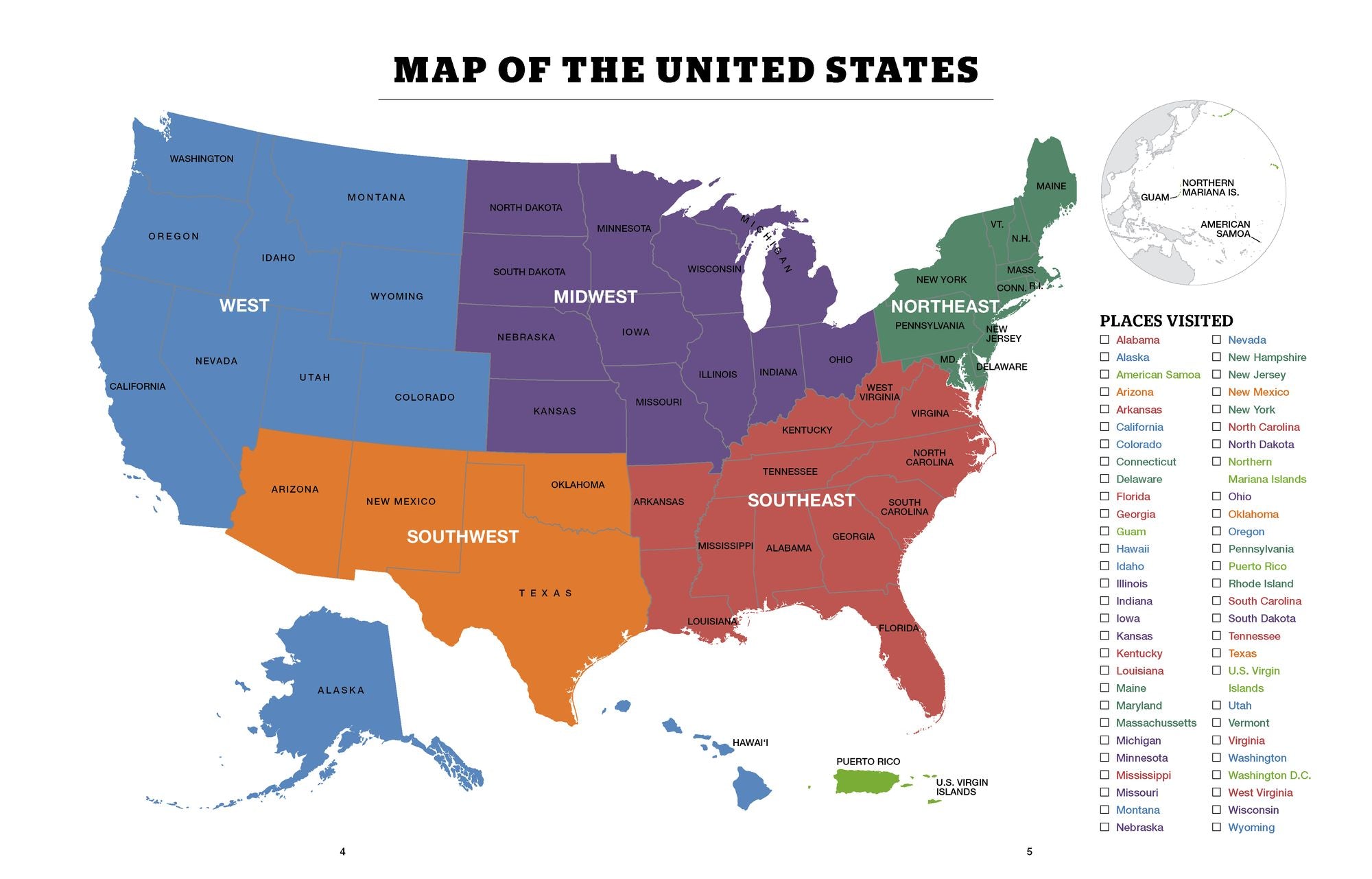 50 States. 5.000 Ideas Journal - Image 3