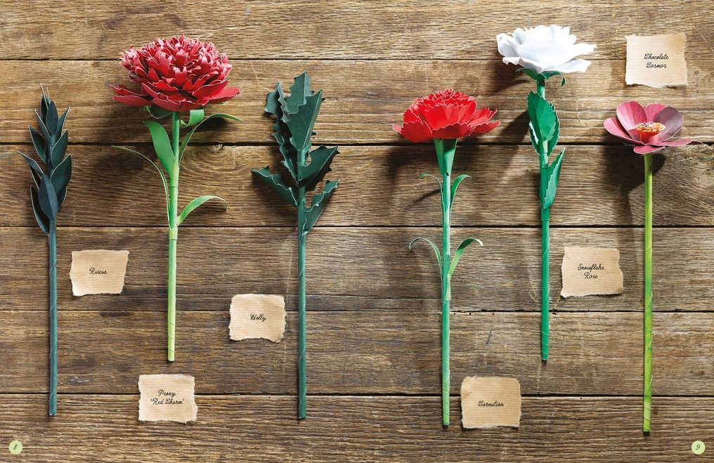 The Bouquet in a Book: Winter: Pre-punched pages to press out and make - Image 2