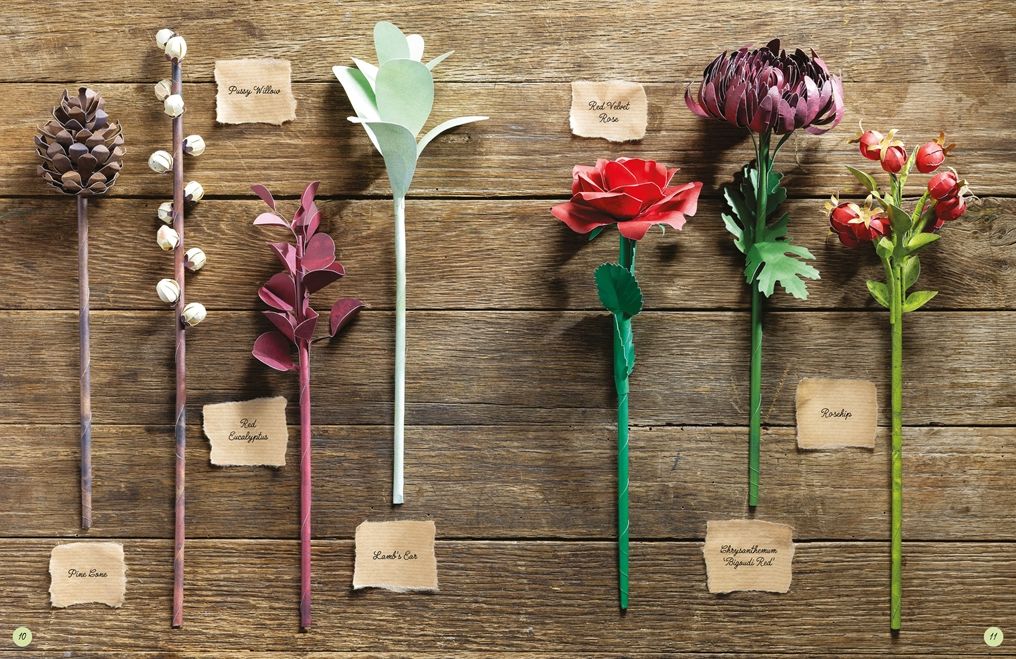 The Bouquet in a Book: Winter: Pre-punched pages to press out and make - Image 3
