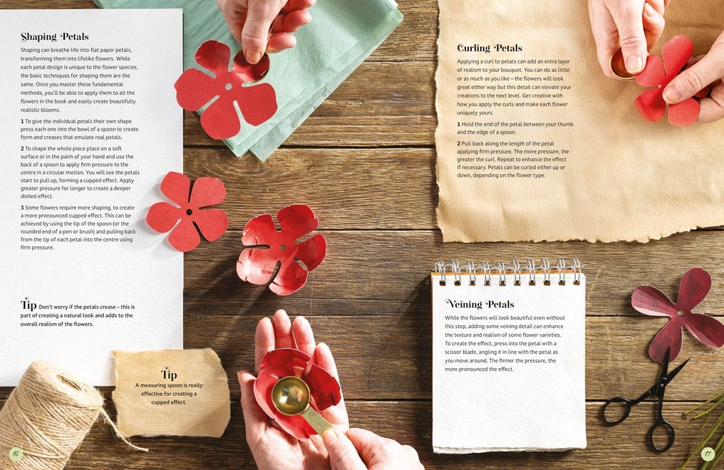 The Bouquet in a Book: Winter: Pre-punched pages to press out and make - Image 7