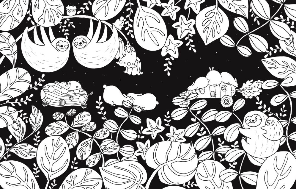 A Million Sloths: Super Cute Creatures to Color - Image 2