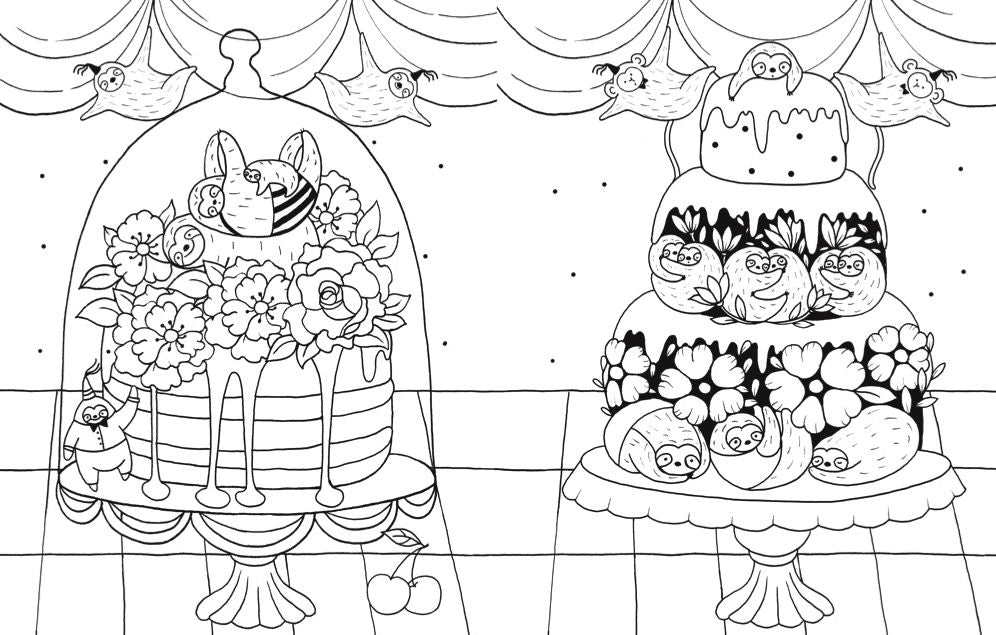 A Million Sloths: Super Cute Creatures to Color - Image 7