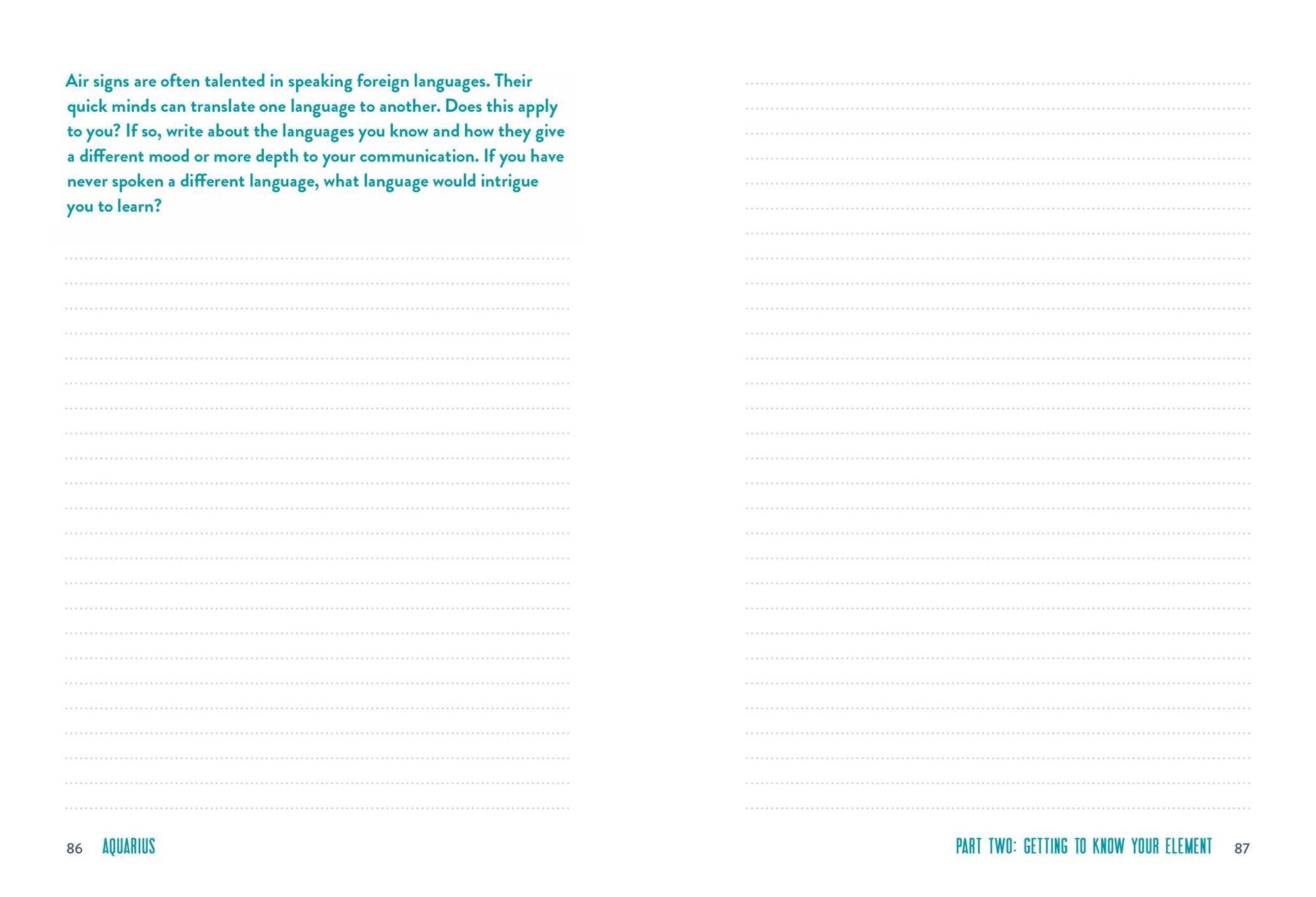 Aquarius A Guided Journal - Image 2