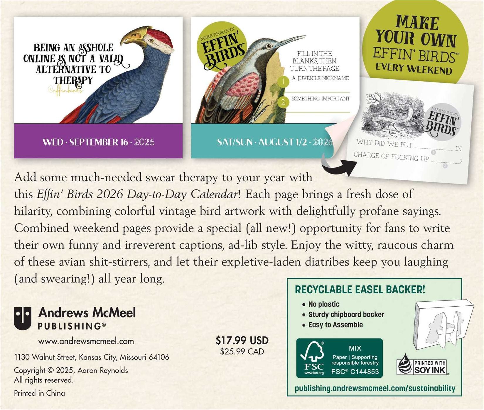 2026 Effin' Birds Day-to-Day Calendar - Image 5