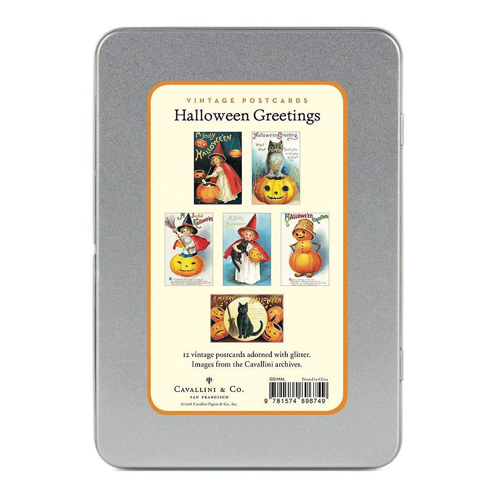 Halloween Glitter Greetings Postcards - Image 2
