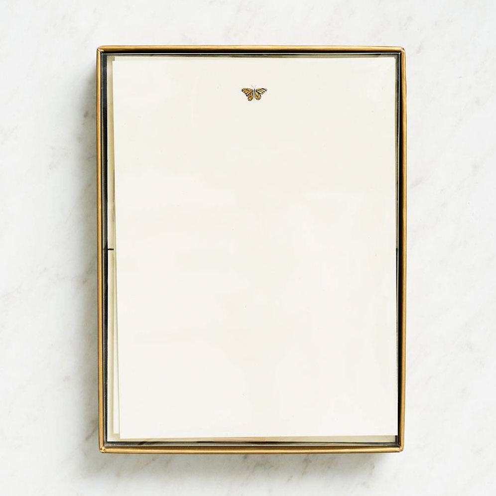 Gold Butterfly Stationery Set - Image 2