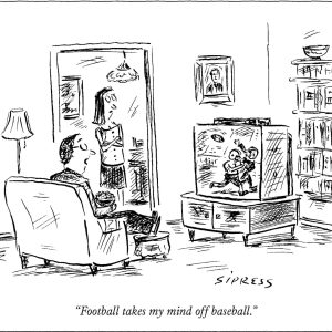 Mind Off Baseball Father's Day Card