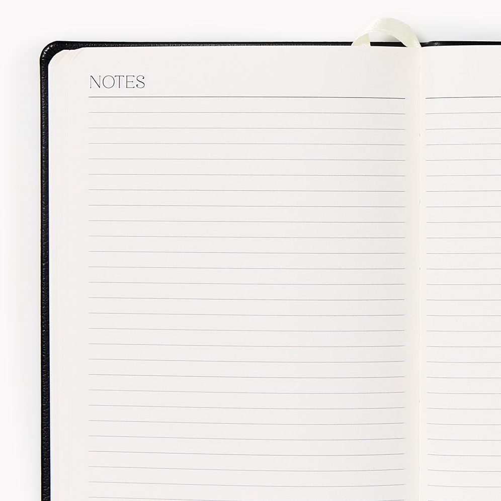 2027 Paper Source Black Weekly Pocket Planner - Image 4