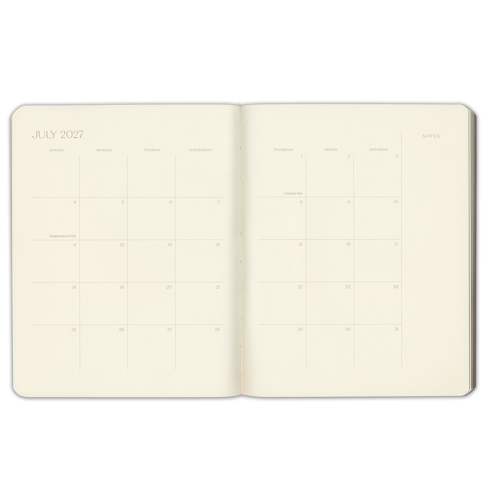 2026-2027 Paper Source Cobalt Blue Leather 18-Month Weekly Desk Planner - Image 11