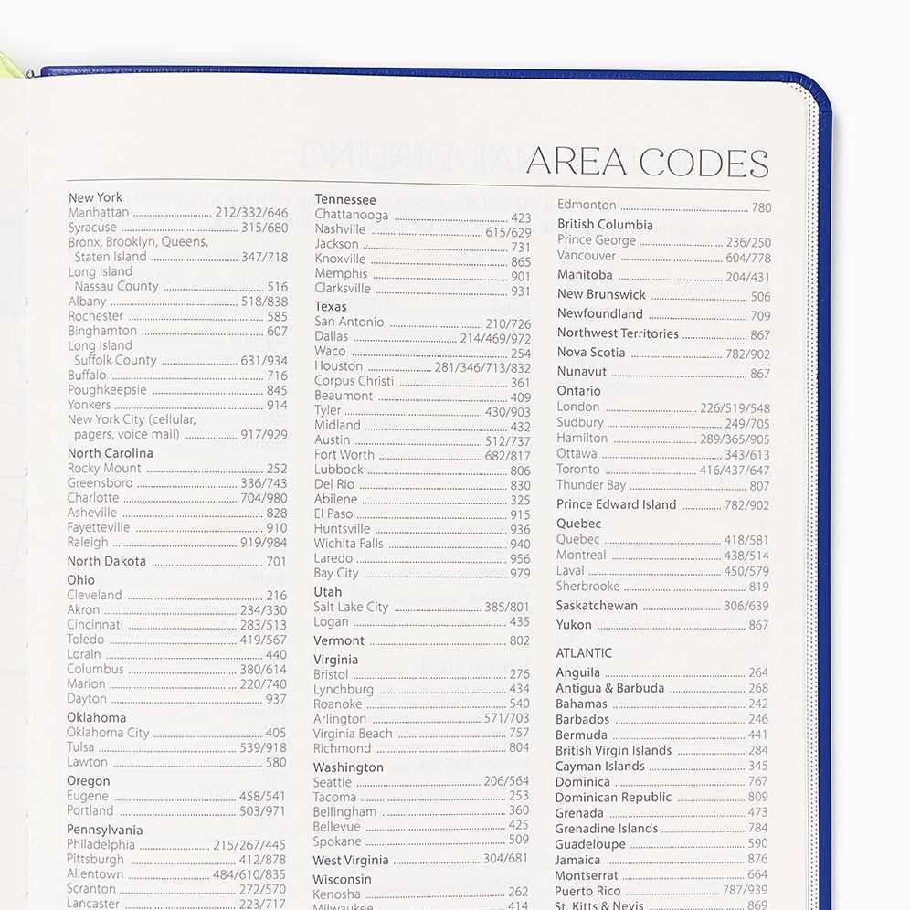 2026-2027 Paper Source Cobalt Blue Leather 18-Month Weekly Desk Planner - Image 8