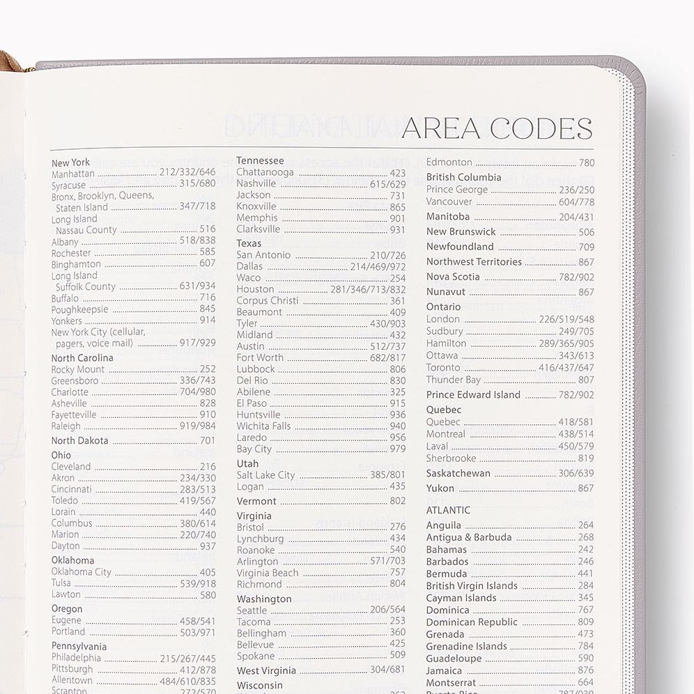 2026-2027 Paper Source Gray Lilac Leather 18-Month Weekly Desk Planner - Image 5