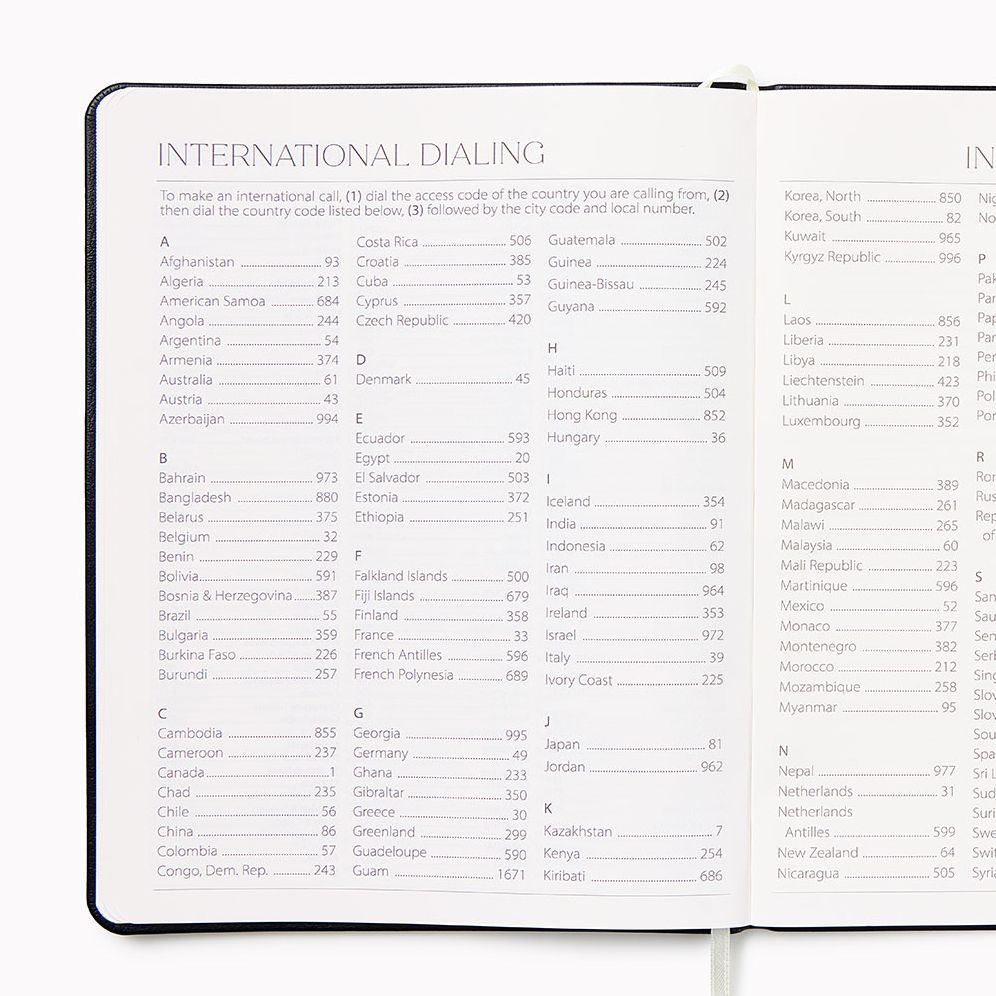 2027 Paper Source Black Monthly Desk Planner - Image 4