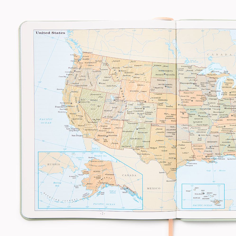 2027 Paper Source Sage Monthly Desk Planner - Image 5