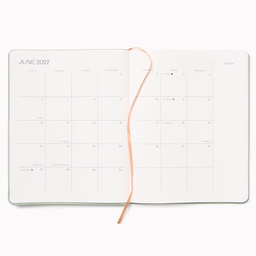 2027 Paper Source Sage Monthly Desk Planner - Image 3