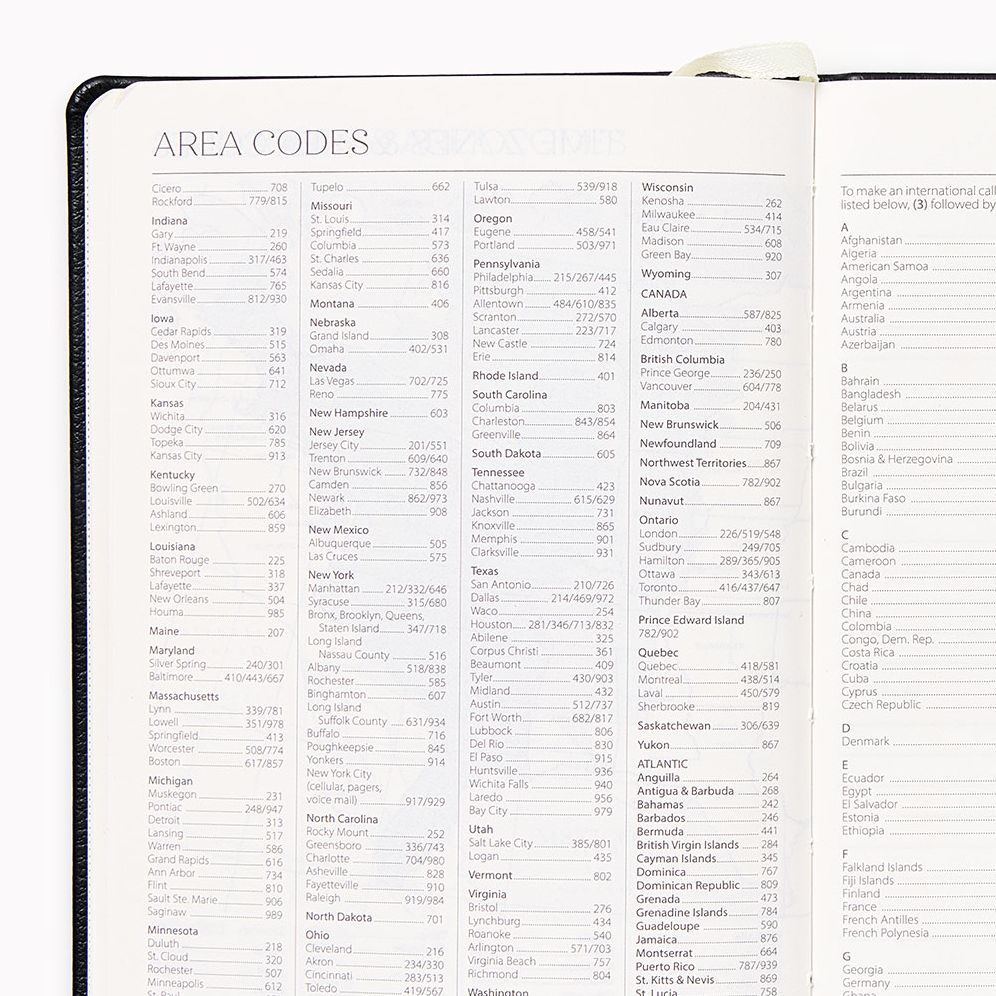2027 Paper Source Black Monthly Pocket Planner - Image 4