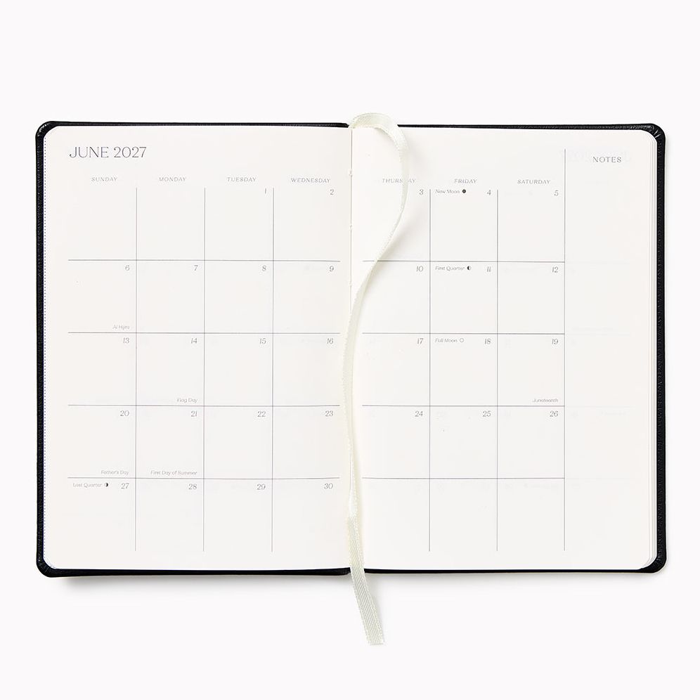 2027 Paper Source Black Monthly Pocket Planner - Image 3