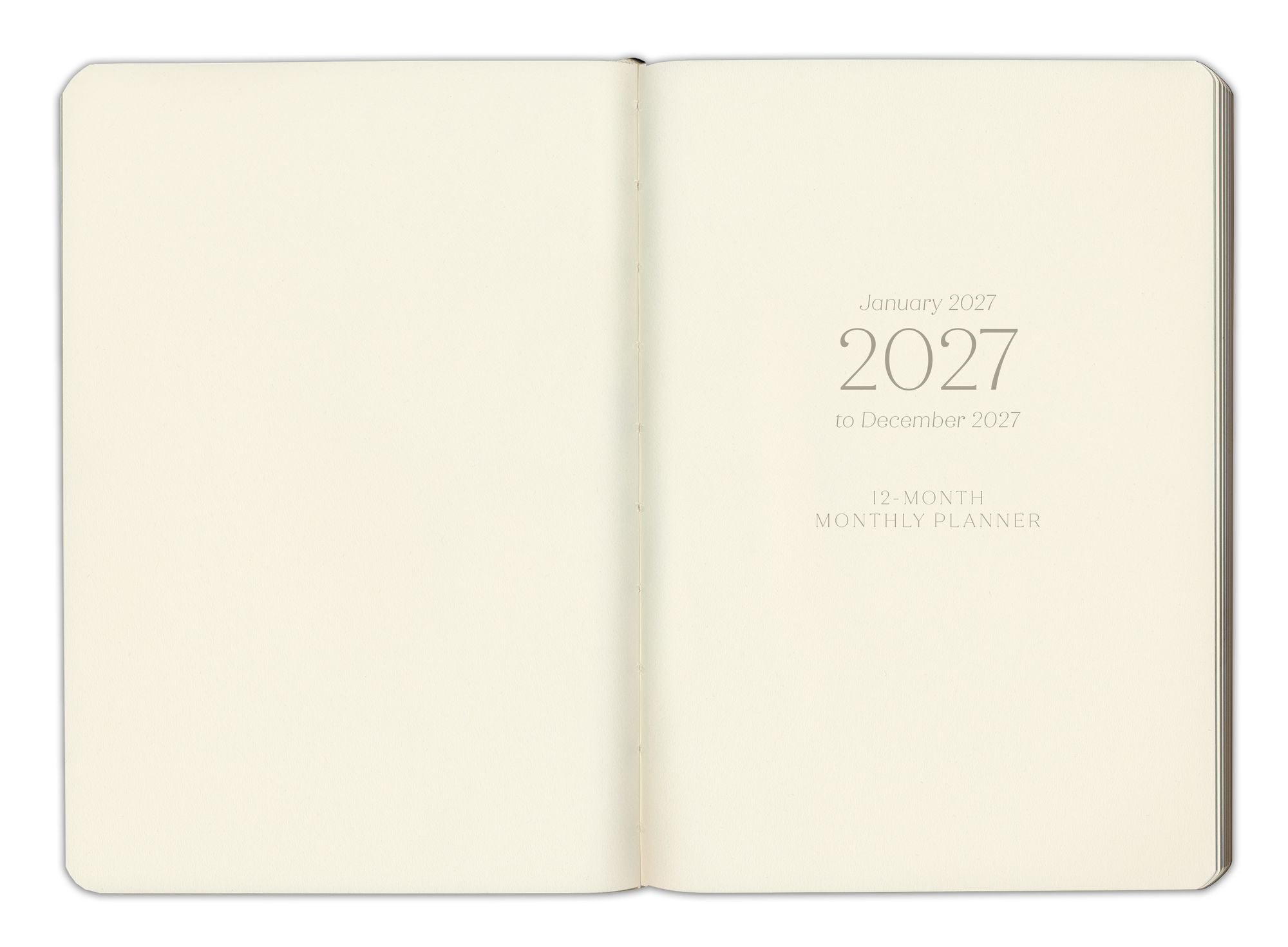 2027 Paper Source Dusty Mauve Monthly Pocket Planner - Image 3