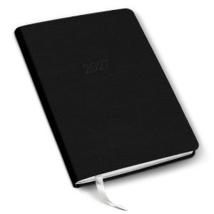 2027 Paper Source Black Weekly Desk Planner