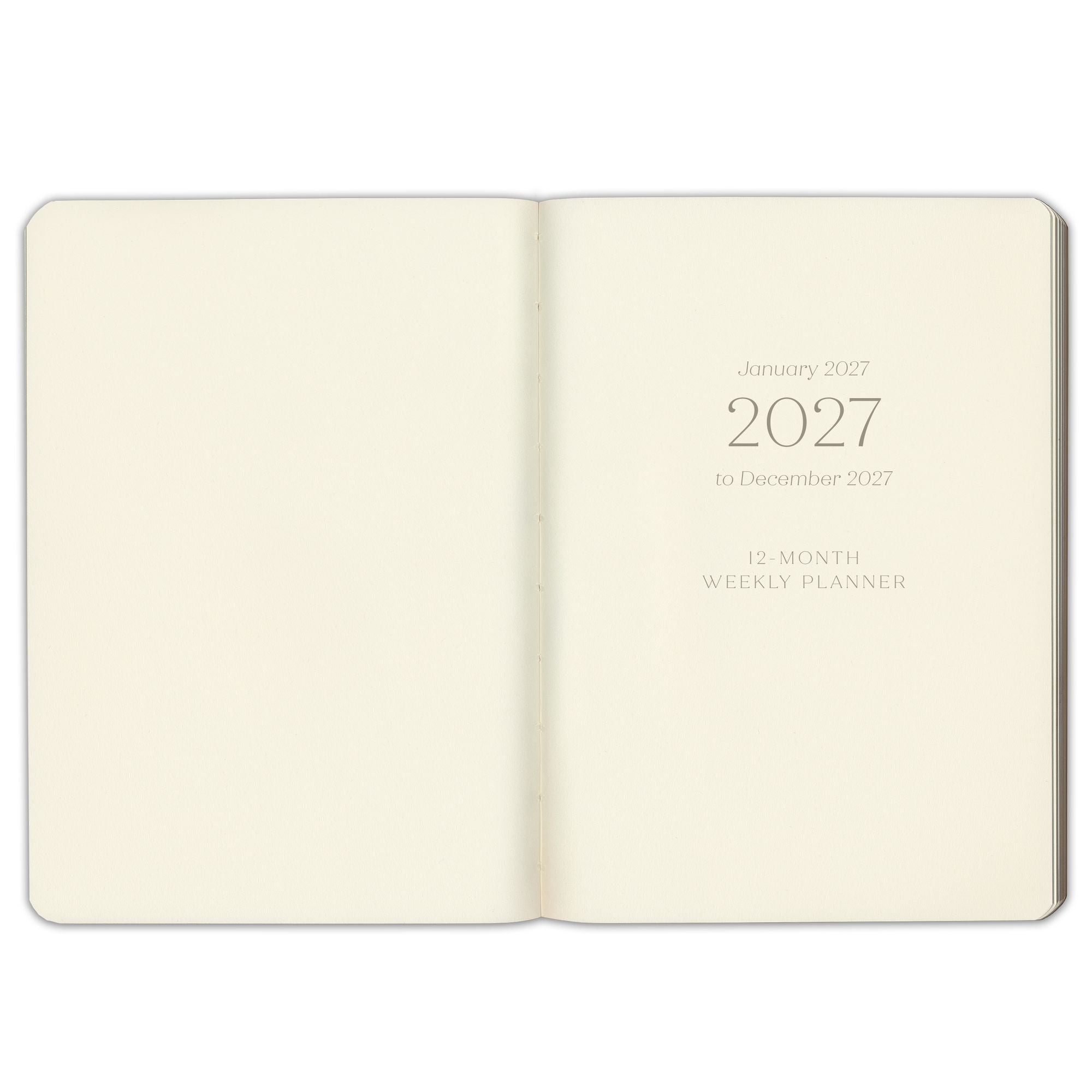 2027 Paper Source Black Weekly Desk Planner - Image 3