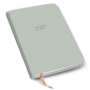 2027 Paper Source Sage Weekly Desk Planner