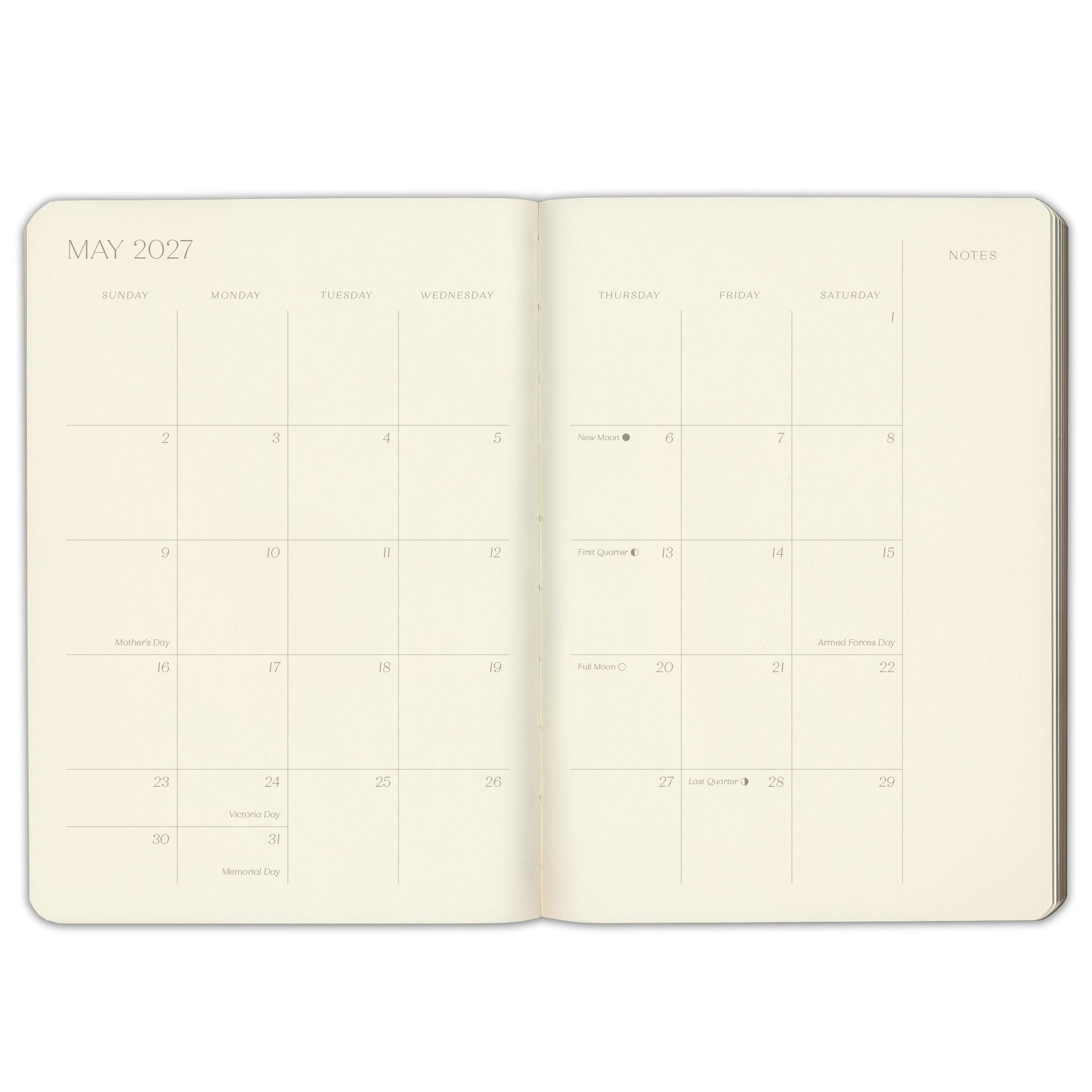 2027 Paper Source Sage Weekly Desk Planner - Image 3
