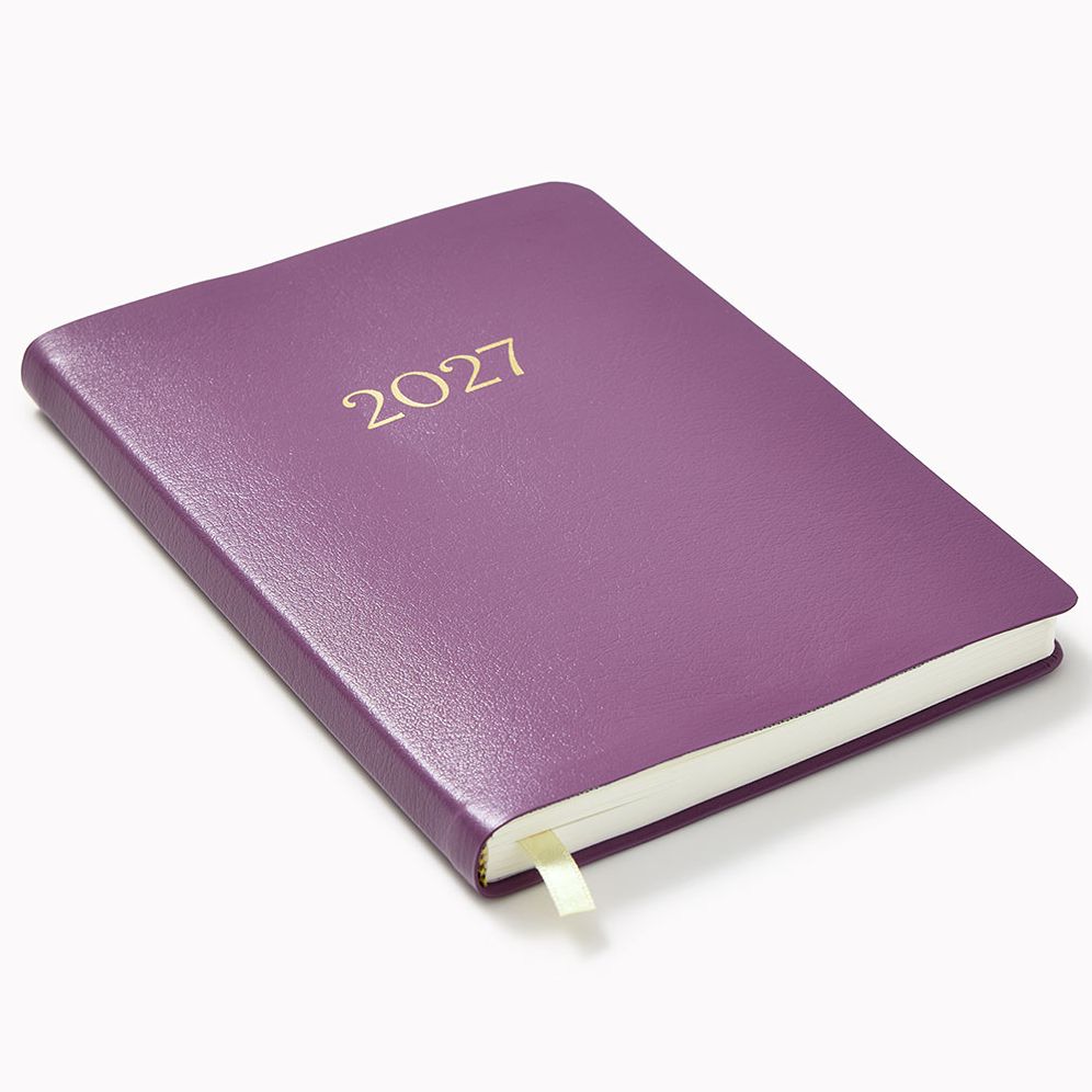 2027 Paper Source Dusty Mauve Weekly Desk Planner - Image 2