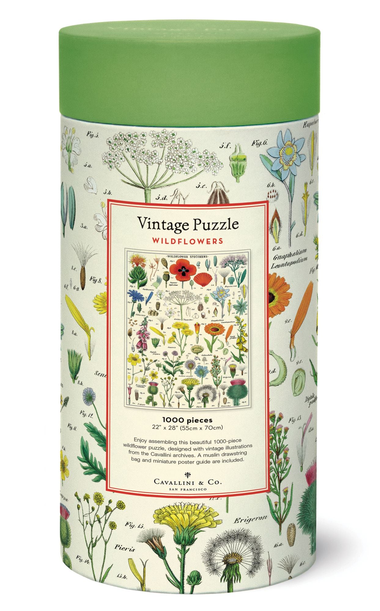 Cavallini & Co - Wildflowers 1.000 Piece Jigsaw Puzzle - Image 5